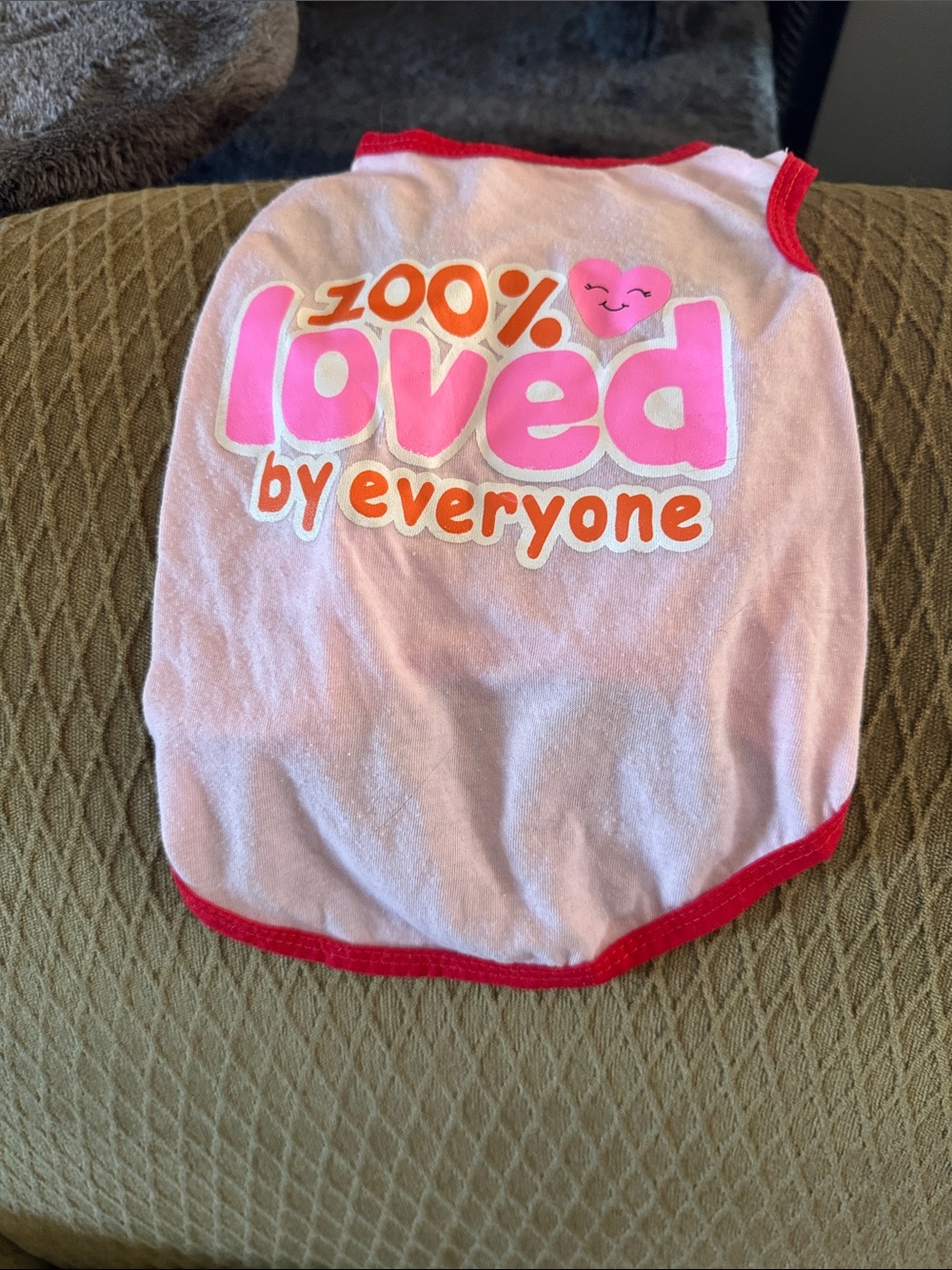 Dogs Pink 'Loved by Everyone' Tank Top